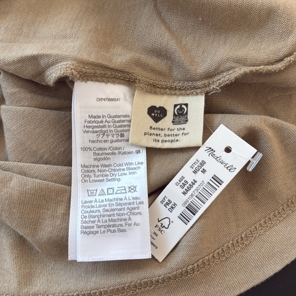 Madewell Softfade Cotton Boxy-Crop Tee - Picture 9 of 9